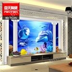 PT045佛山*3D海洋系列浮雕微晶复合电视背景墙砖 浴室地板砖